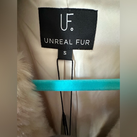 🎸UNREAL FUR🎸🔥NWT🔥Montmartre Coat in Beige/Pink— size S - Picture 7 of 14
